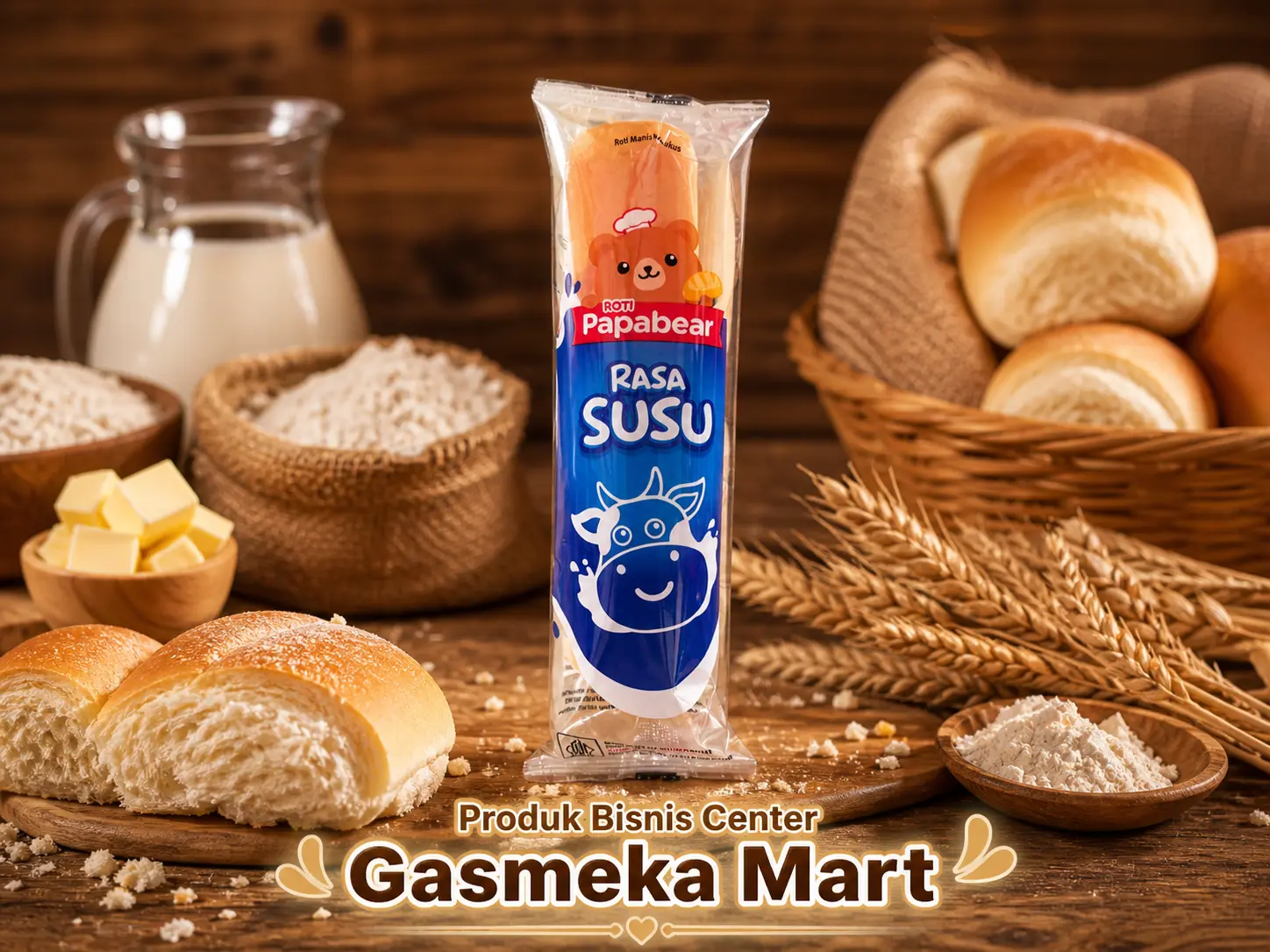 Roti Papabear - Rasa Susu